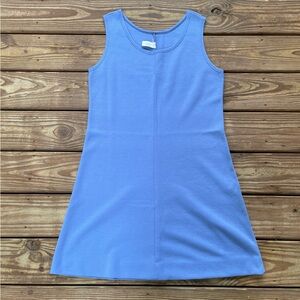 Vintage Beeline Fashions Blue A-Line Shift Dress Size 14 Made in USA